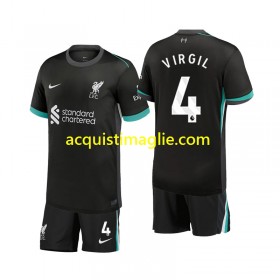 Divisa di Calcio Liverpool Virgil 4 Bambino Trasferta 2024/2025